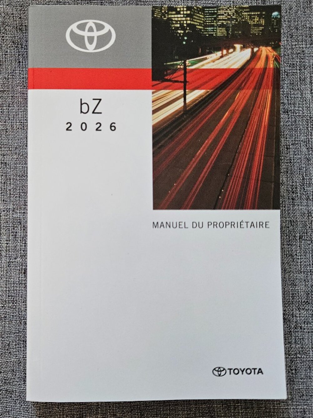 2026 TOYOTA bZ Owner's Manual 01999-42J21 OM42J21U